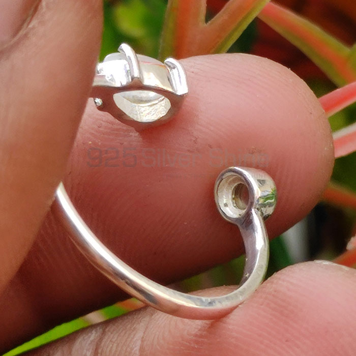 Adjustable Sterling Silver Ring In Rainbow Moonstone Jewelry SSR45_1
