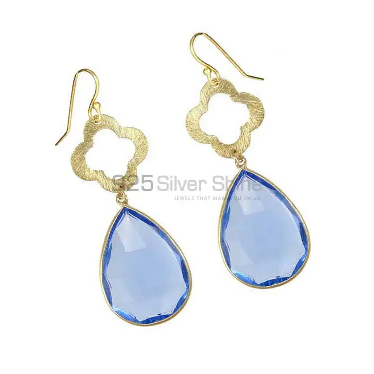 Affordable 925 Sterling Silver Earrings Wholesaler In Iolite Gemstone Jewelry 925SE1901_1