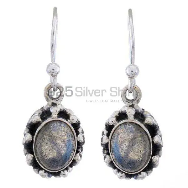 Affordable 925 Sterling Silver Earrings Wholesaler In Labradorite Gemstone Jewelry 925SE1226