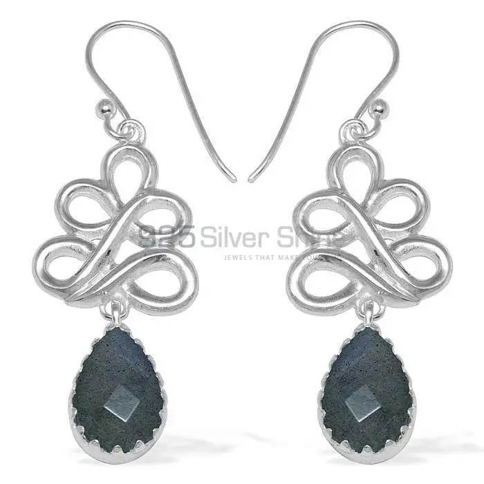 Affordable 925 Sterling Silver Earrings Wholesaler In Labradorite Gemstone Jewelry 925SE840