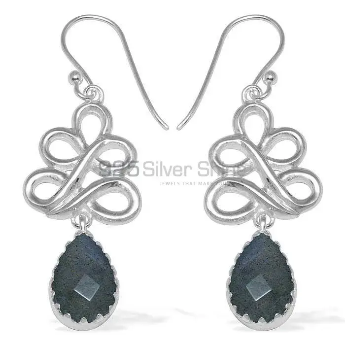 925 Sterling Silver Earrings In Labradorite Gemstone Jewelry 925SE840_0