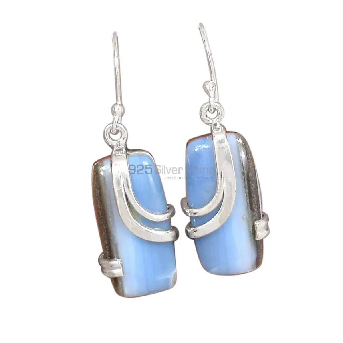 925 Sterling Silver Handmade Earrings In Agate Gemstone Jewelry 925SE2091_0