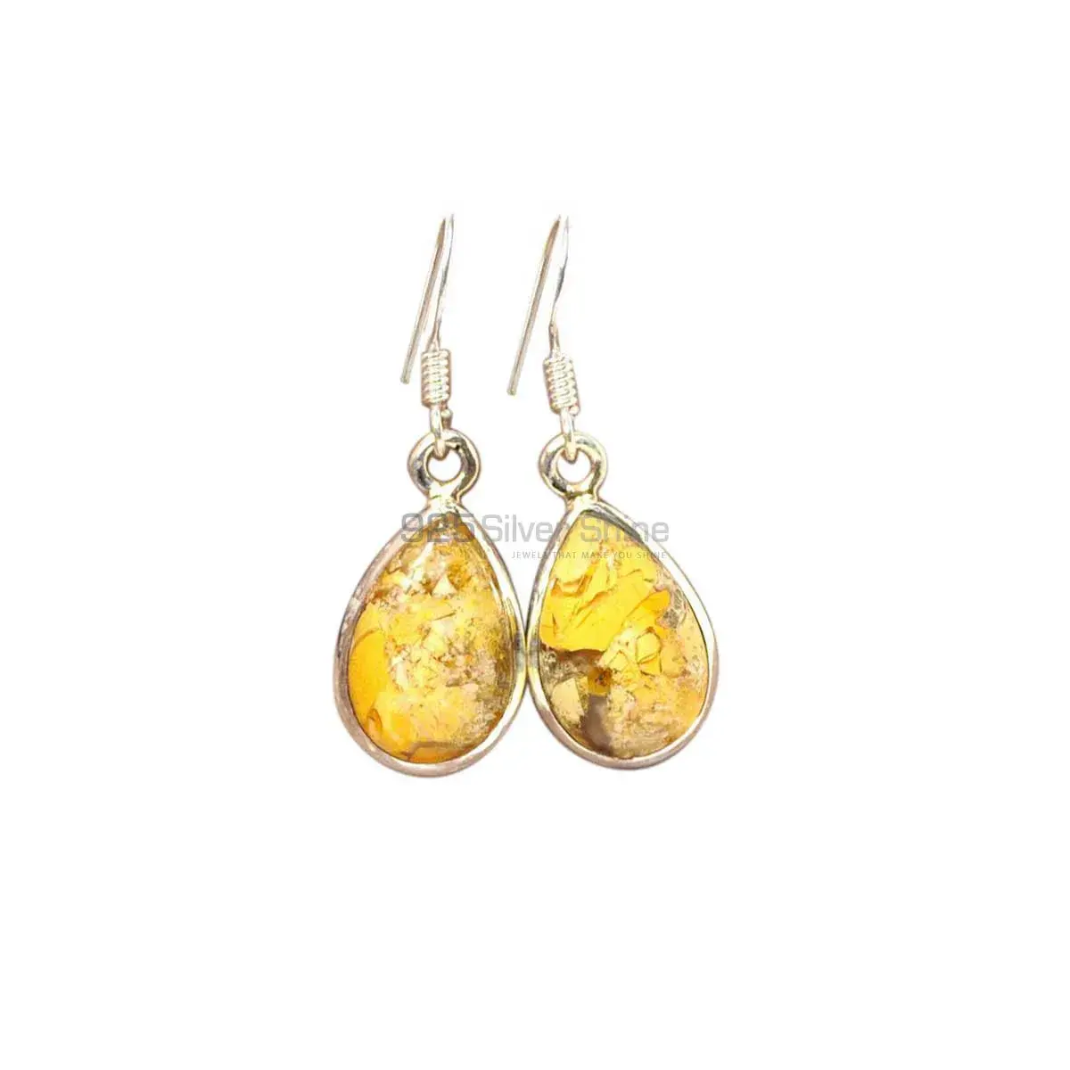 925 Sterling Silver Handmade Earrings In Brecciated Mookaite Gemstone Jewelry 925SE2804_3