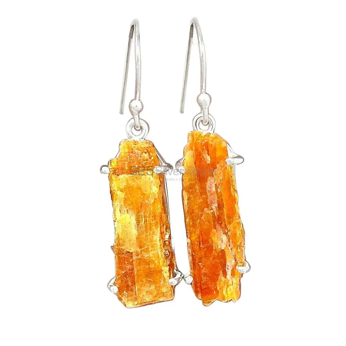 925 Sterling Silver Handmade Earrings In Honey Opal Gemstone Jewelry 925SE2328