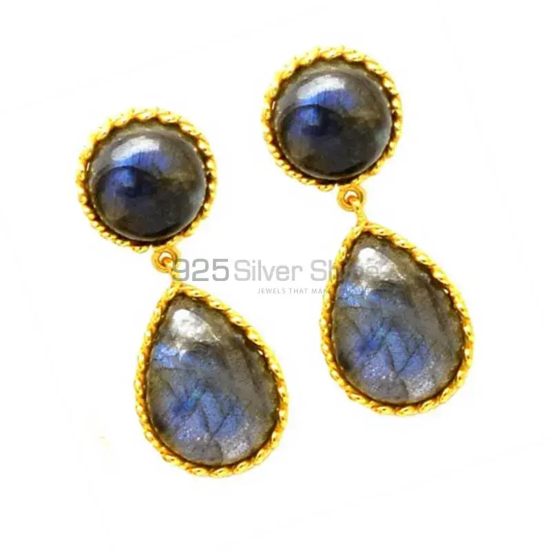 925 Sterling Silver Handmade Earrings In Labradorite Gemstone Jewelry 925SE1236_1