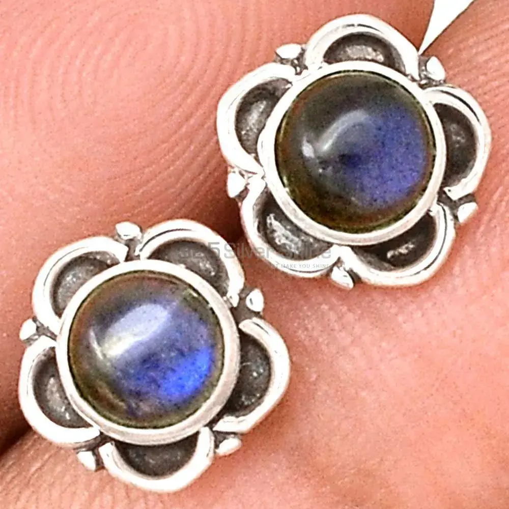 Affordable 925 Sterling Silver Handmade Earrings Exporters In Labradorite Gemstone Jewelry 925SE2249_0