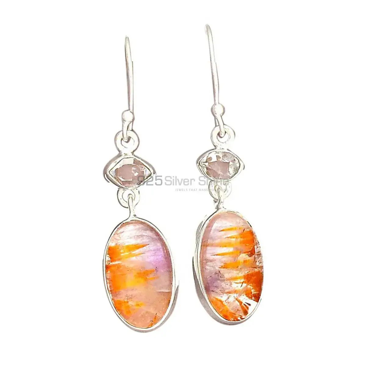 925 Sterling Silver Handmade Earrings In Multi Gemstone Jewelry 925SE2486_7