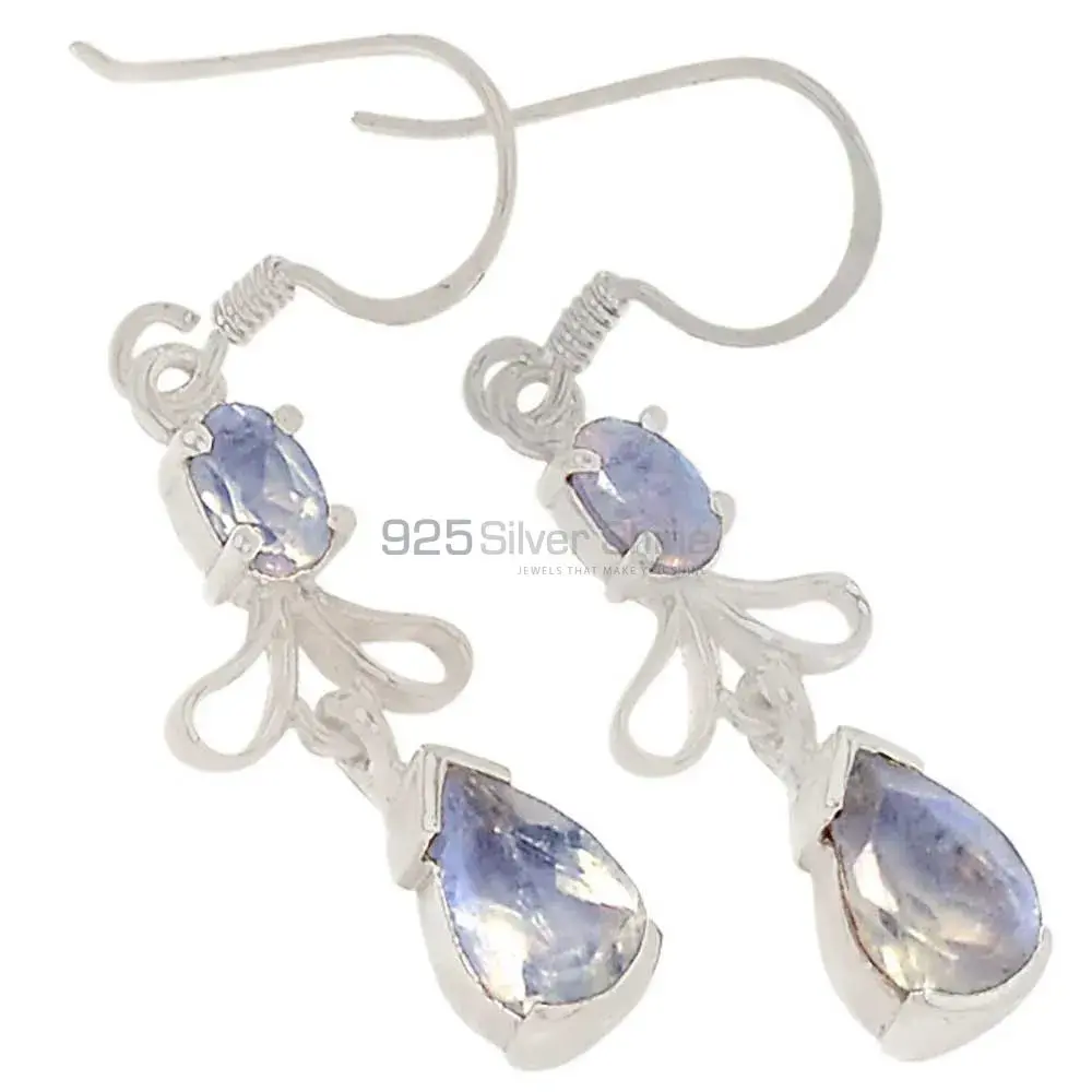 Affordable 925 Sterling Silver Earrings Exporters In Rainbow Moonstone Jewelry 925SE376