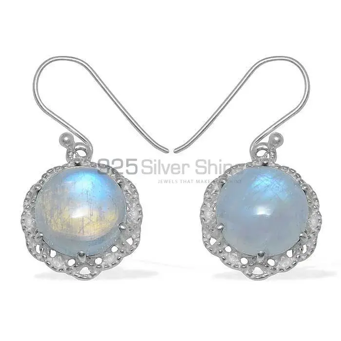 Affordable 925 Sterling Silver Earrings Exporters In Rainbow Moonstone Jewelry 925SE850