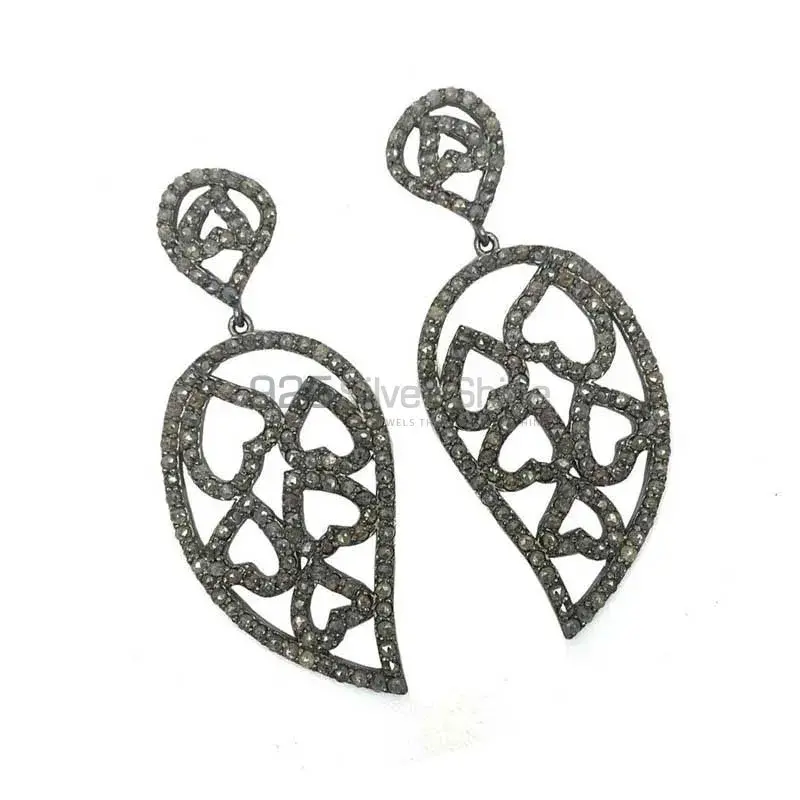 Affordable 925 Sterling Silver Handmade Earrings Manufacturer In CZ Gemstone Jewelry 925SE1379_0