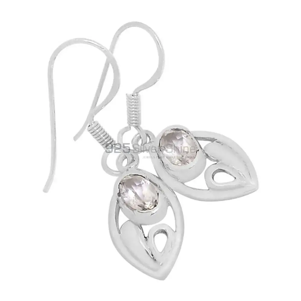 Affordable 925 Sterling Silver Handmade Earrings Suppliers In Crystal Gemstone Jewelry 925SE608