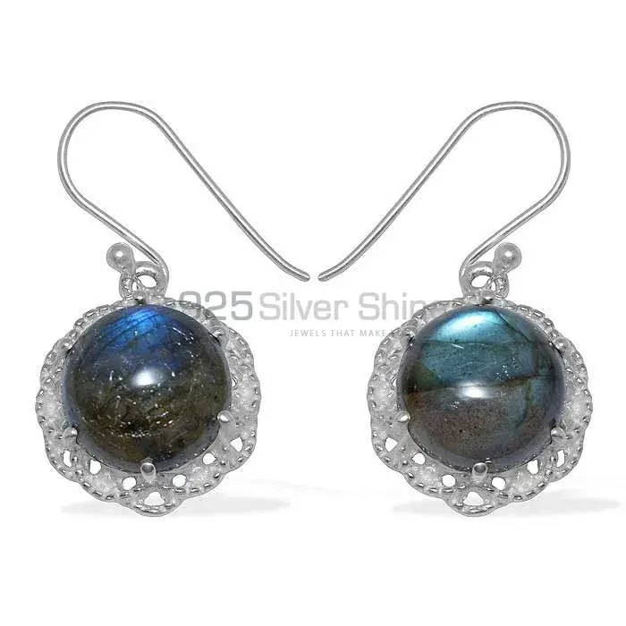 Affordable 925 Sterling Silver Handmade Earrings Suppliers In Labradorite Gemstone Jewelry 925SE845