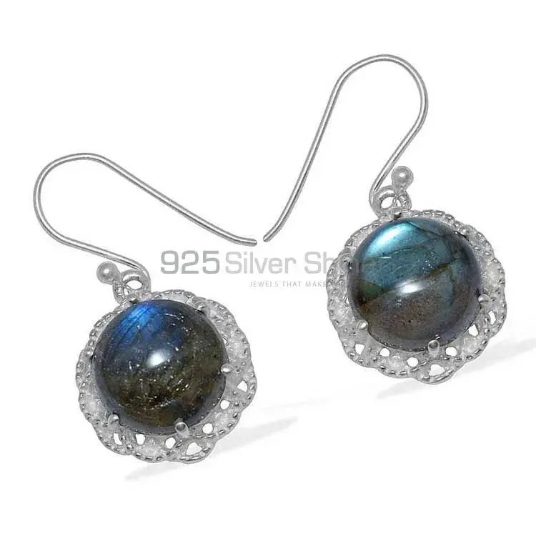 925 Sterling Silver Handmade Earrings In Labradorite Gemstone Jewelry 925SE845_1