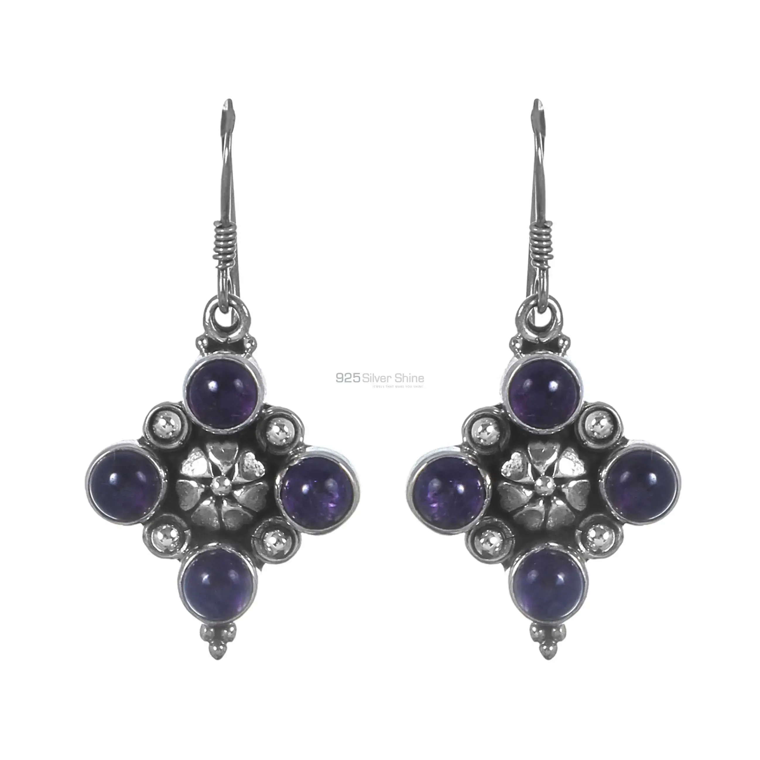 Affordable 925 Sterling Silver Handmade Earrings Suppliers In Lapis Lazuli Gemstone Jewelry 925SE292