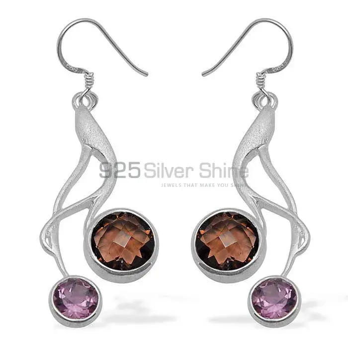 Affordable 925 Sterling Silver Handmade Earrings Suppliers In Multi Gemstone Jewelry 925SE1082
