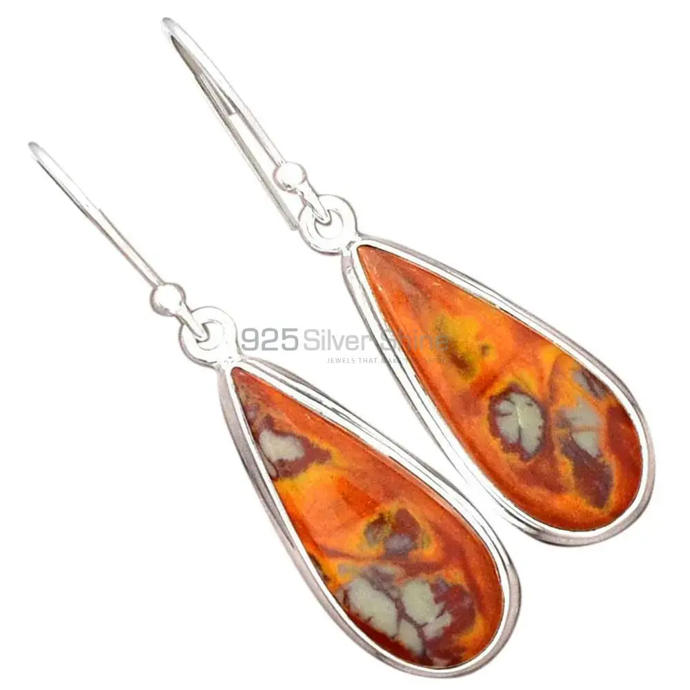 Affordable 925 Sterling Silver Handmade Earrings Suppliers In Noreena Jasper Gemstone Jewelry 925SE2323_0