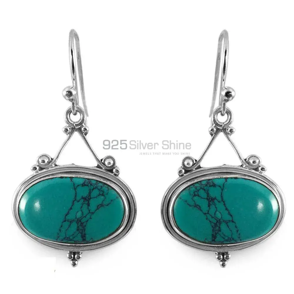 Affordable 925 Sterling Silver Handmade Earrings Suppliers In Turquoise Gemstone Jewelry 925SE1310