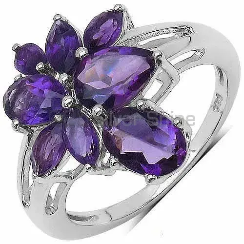 925 Sterling Silver Handmade Rings In Amethyst Gemstone Jewelry 925SR3266_0