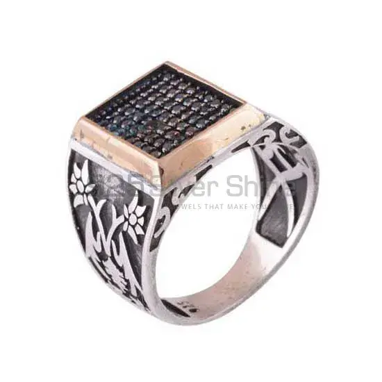 925 Sterling Silver Handmade Rings In Black Onyx Gemstone Jewelry 925SR4012_0