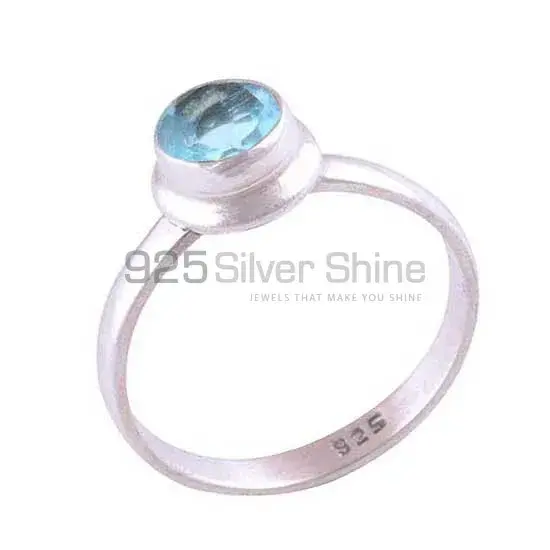 Affordable 925 Sterling Silver Handmade Rings Exporters In Blue Topaz Gemstone Jewelry 925SR3503_0