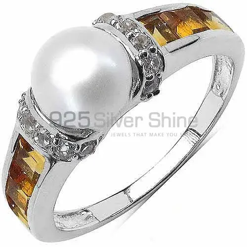 Affordable 925 Sterling Silver Handmade Rings Exporters In Multi Gemstone Jewelry 925SR3093