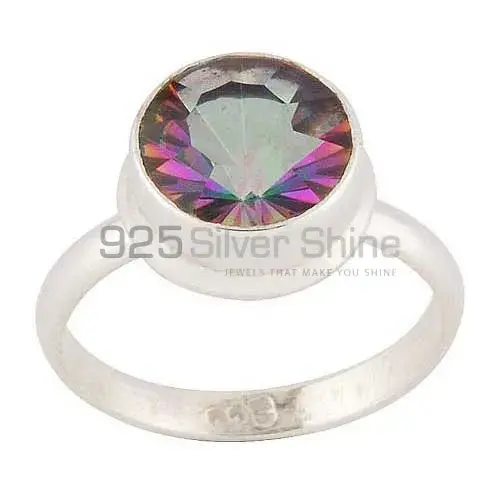 Affordable 925 Sterling Silver Handmade Rings Exporters In Mystic Topaz Gemstone Jewelry 925SR3424