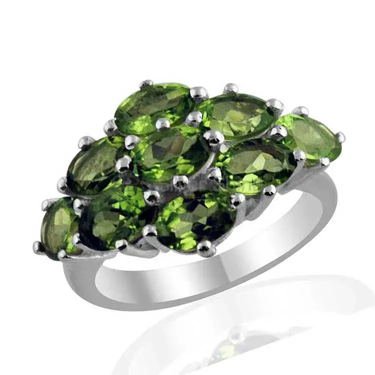 925 Sterling Silver Handmade Rings In Peridot Gemstone Jewelry 925SR1437_1