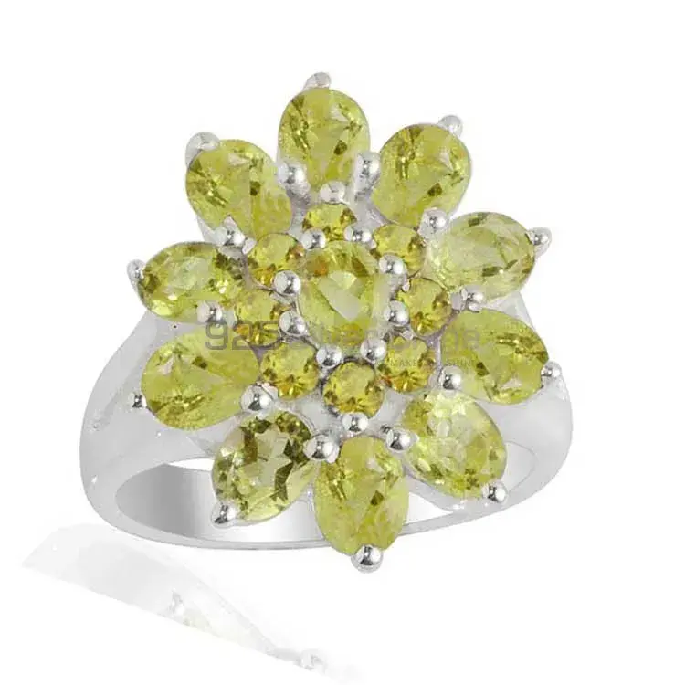 925 Sterling Silver Handmade Rings In Peridot Gemstone Jewelry 925SR2136_1