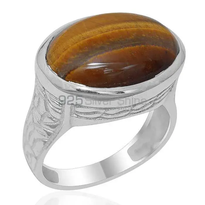 Affordable 925 Sterling Silver Handmade Rings Exporters In Tiger's Eye Gemstone Jewelry 925SR1899