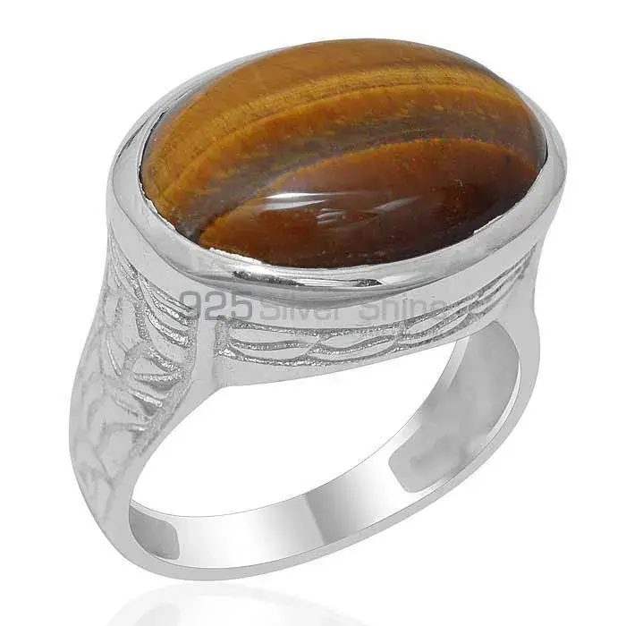 925 Sterling Silver Handmade Rings In Tiger's Eye Gemstone Jewelry 925SR1899_0