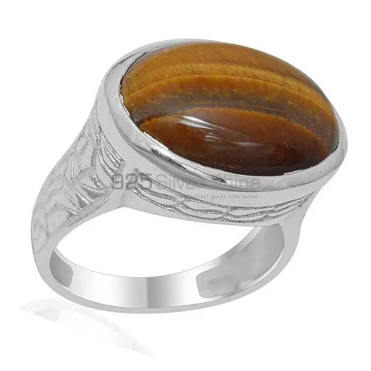 925 Sterling Silver Handmade Rings In Tiger's Eye Gemstone Jewelry 925SR1899_1