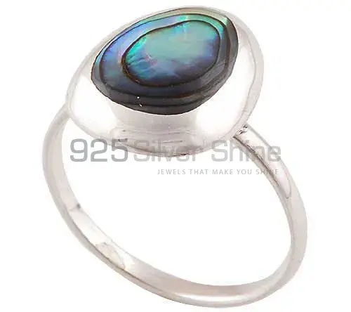 925 Sterling Silver Handmade Rings In Abalone Shell Gemstone Jewelry 925SR2920_0