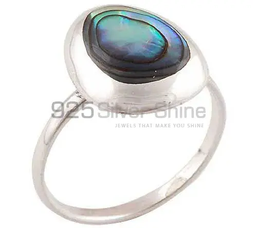 925 Sterling Silver Handmade Rings In Abalone Shell Gemstone Jewelry 925SR2920_1