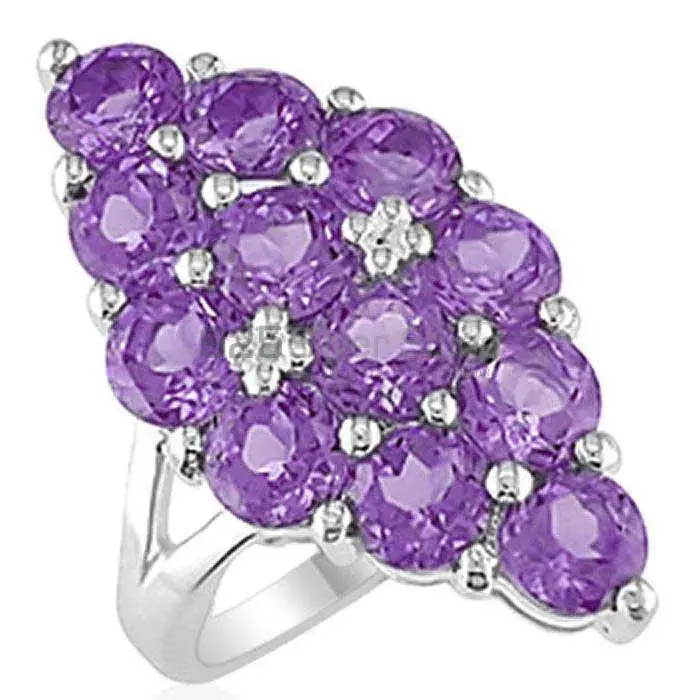 Affordable 925 Sterling Silver Handmade Rings Manufacturer In Amethyst Gemstone Jewelry 925SR1963