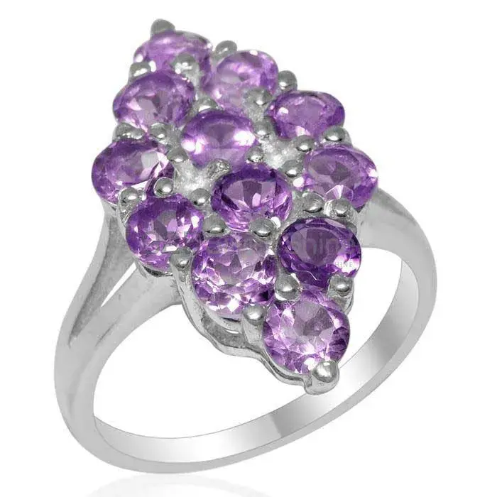 925 Sterling Silver Handmade Rings In Amethyst Gemstone Jewelry 925SR1963_1
