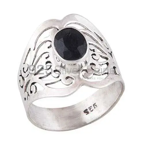 925 Sterling Silver Handmade Rings In Black Onyx Gemstone Jewelry 925SR3567_0
