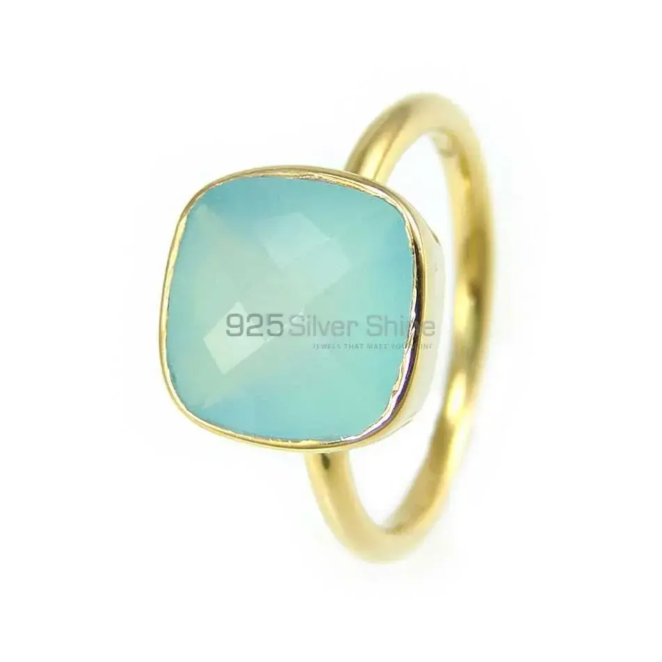 925 Sterling Silver Handmade Rings In Chalcedony Gemstone Jewelry 925SR3803_0