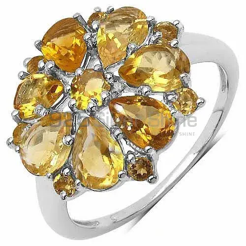 Affordable 925 Sterling Silver Handmade Rings Manufacturer In Citrine Gemstone Jewelry 925SR3330