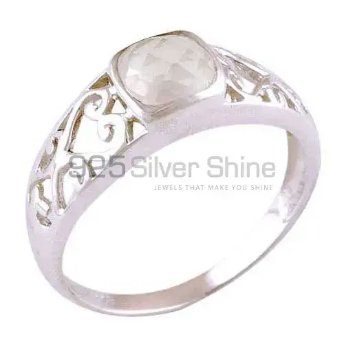 925 Sterling Silver Handmade Rings In Crystal Gemstone Jewelry 925SR4076