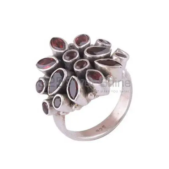 Affordable 925 Sterling Silver Handmade Rings Manufacturer In Garnet Gemstone Jewelry 925SR3409_0
