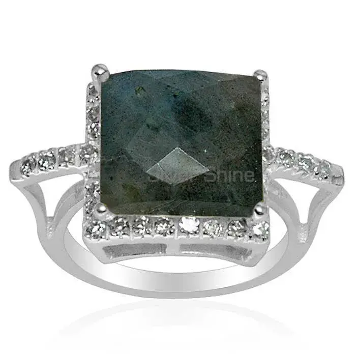 Affordable 925 Sterling Silver Handmade Rings Manufacturer In Labradorite Gemstone Jewelry 925SR1501