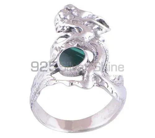 925 Sterling Silver Handmade Rings In Malachite Gemstone Jewelry 925SR2841_0