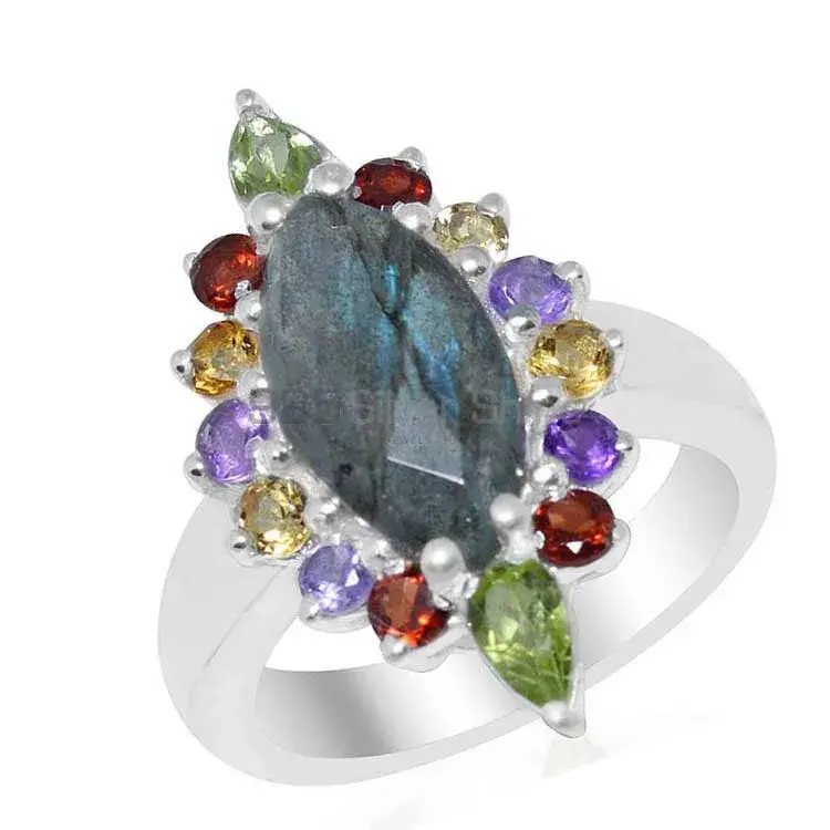 Affordable 925 Sterling Silver Handmade Rings Manufacturer In Multi Gemstone Jewelry 925SR1659_0