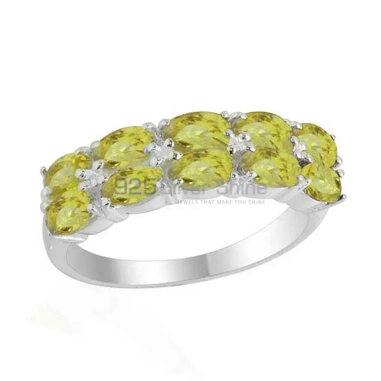 925 Sterling Silver Handmade Rings In Peridot Gemstone Jewelry 925SR2121_1