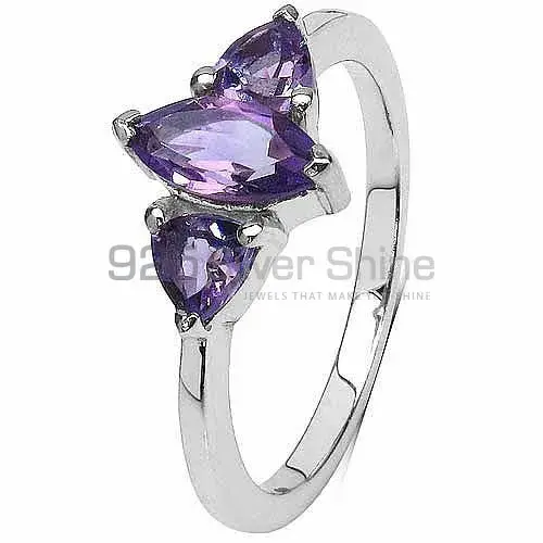 Affordable 925 Sterling Silver Handmade Rings Suppliers In Amethyst Gemstone Jewelry 925SR3088_1