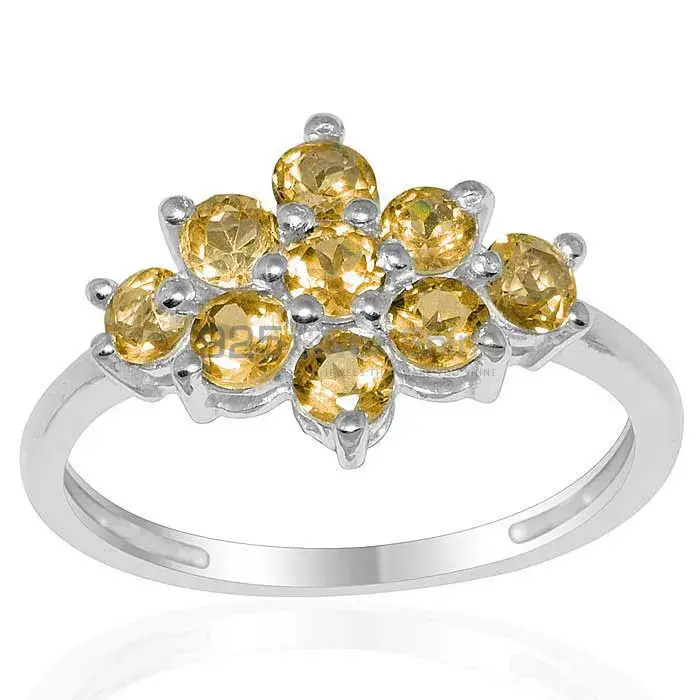 925 Sterling Silver Handmade Rings In Citrine Gemstone Jewelry 925SR1669_0