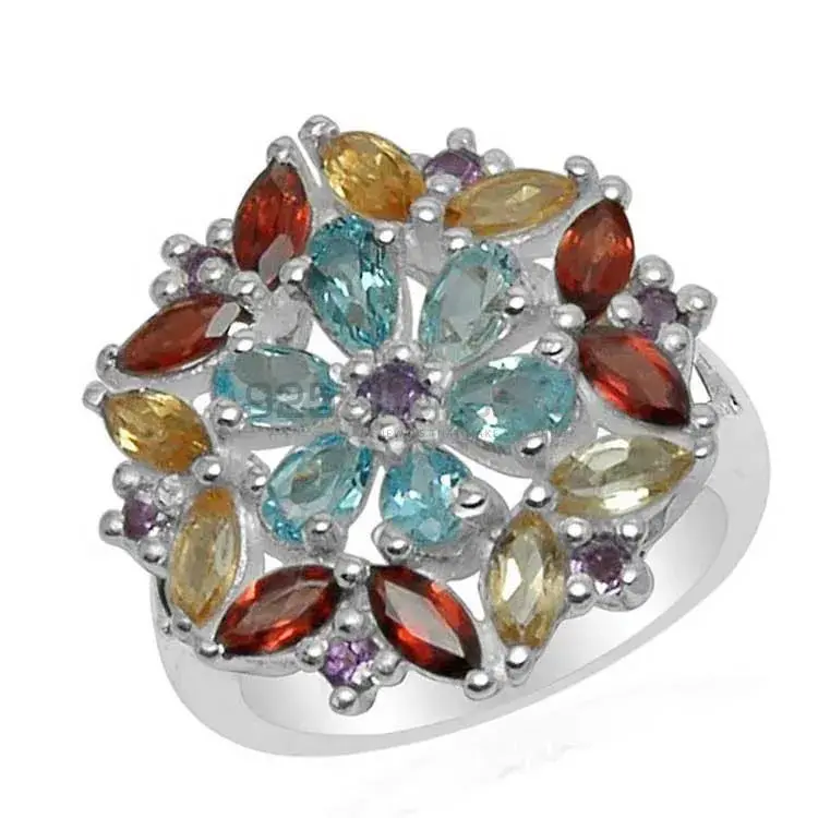 Affordable 925 Sterling Silver Handmade Rings Suppliers In Multi Gemstone Jewelry 925SR1590_0