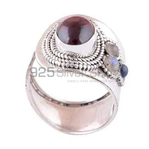 925 Sterling Silver Handmade Rings In Multi Gemstone Jewelry 925SR3009_0