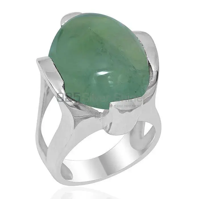 Affordable 925 Sterling Silver Handmade Rings Suppliers In Prehnite Gemstone Jewelry 925SR1894