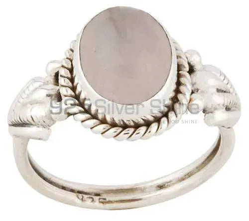 Affordable 925 Sterling Silver Handmade Rings In Rose Quartz Gemstone Jewelry 925SR2772